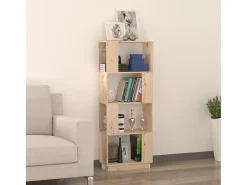 Ylvenor Estantería/divisor de espacios madera maciza pino 51x25x132 cm