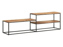 Øyunn Mueble de TV de madera maciza de acacia 180x30x50 cm