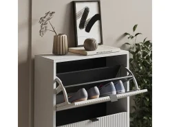 Zapatera abatible blanco 60x24x130 eliza