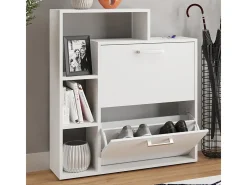 Zapatera abatible blanco 24.5x80x90 orlando