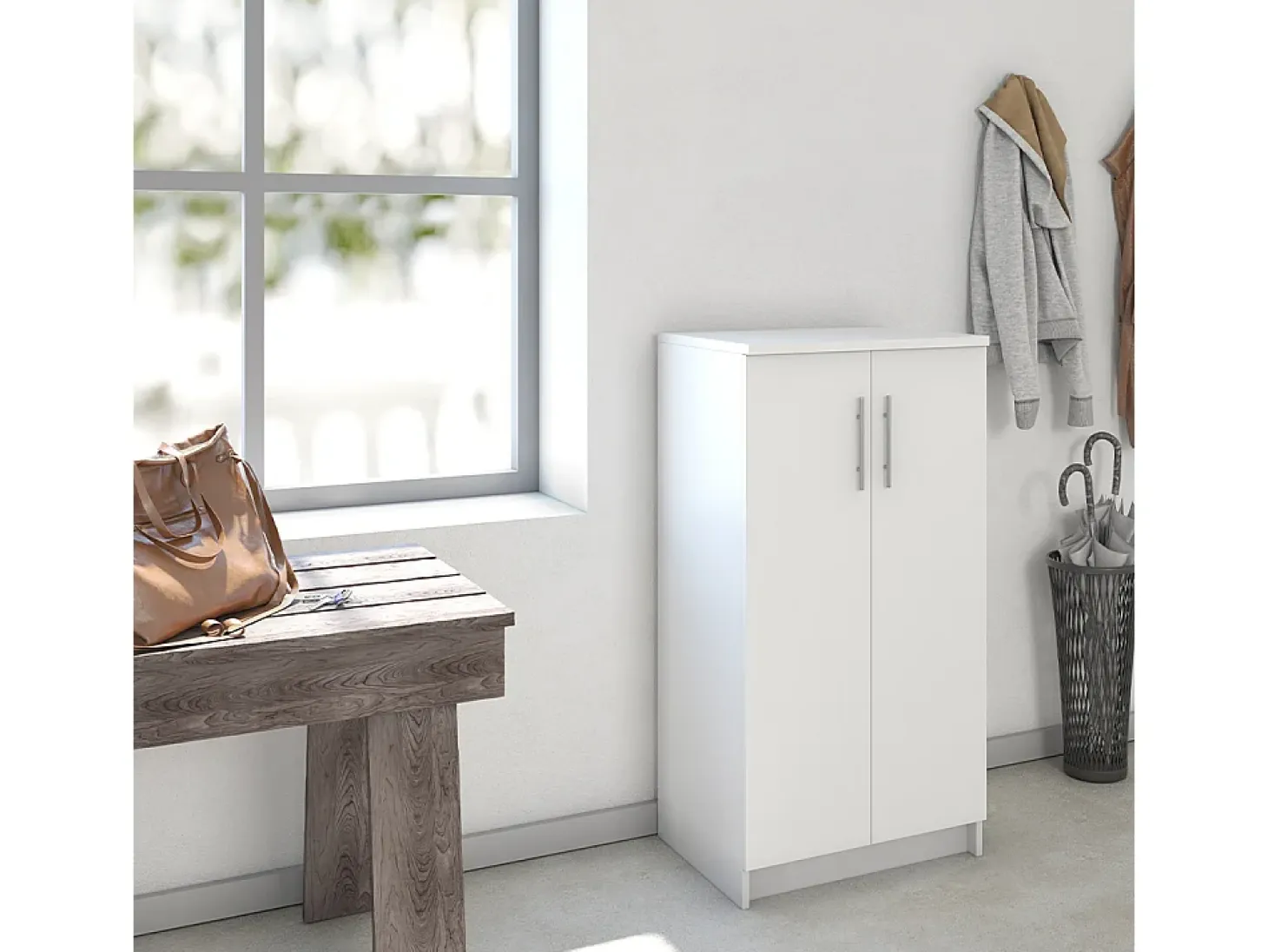 Zapatera blanco 56x40x108 dalia