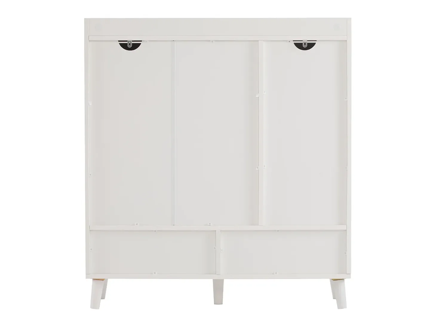 Zapatero - 7 compartimentos y 1 cajón - con estantes regulables - Blanco