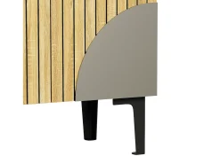 Zapatero 3 puertas - Textura vertical - Color madera