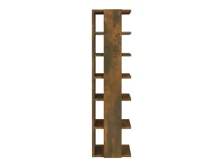 Zapatero 2 uds Roble ahumado 27,5x27x102 cm