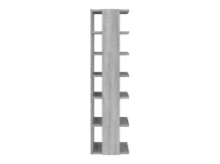 Zapatero 2 uds Sonoma gris 27,5x27x102 cm