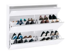 Zapatero ahorra espacio 2 puertas compartimento abatible 24 pares de zapatos Magic Bata L