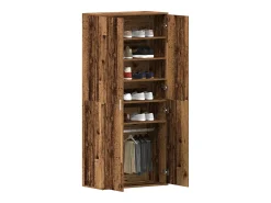 Zapatero antiguo de madera 80x39x180 cm Madera de ingeniería