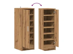 Zapatero artesanal de roble 32x35x92cm madera de ingeniería