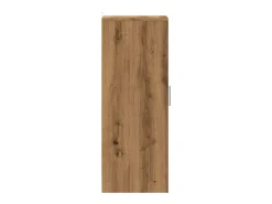 Zapatero artesanal de roble 32x35x92cm madera de ingeniería