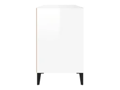Zapatero Blanco brillo 102x36x60 cm Madera de ingeniería