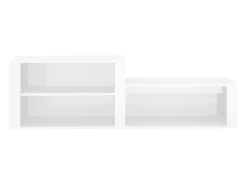 Zapatero Blanco brillo 150x35x45 cm Madera de ingeniería