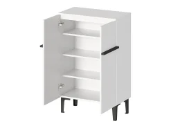 Zapatero blanco con 2 puertas - estantes regulables 60 × 34,5 x 95 cm
