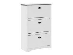 Zapatero blanco 80x35x118 cm