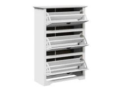 Zapatero blanco 80x35x118 cm