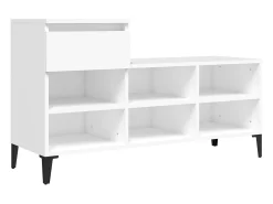 Zapatero blanco 102x36x60 cm Madera contrachapada