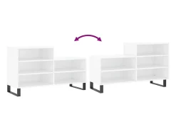 Zapatero blanco 102x36x60 cm Madera contrachapada