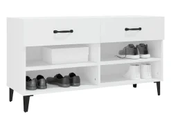 Zapatero blanco 102x35x55 cm Madera contrachapada