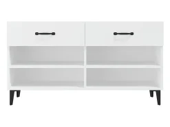 Zapatero blanco 102x35x55 cm Madera contrachapada