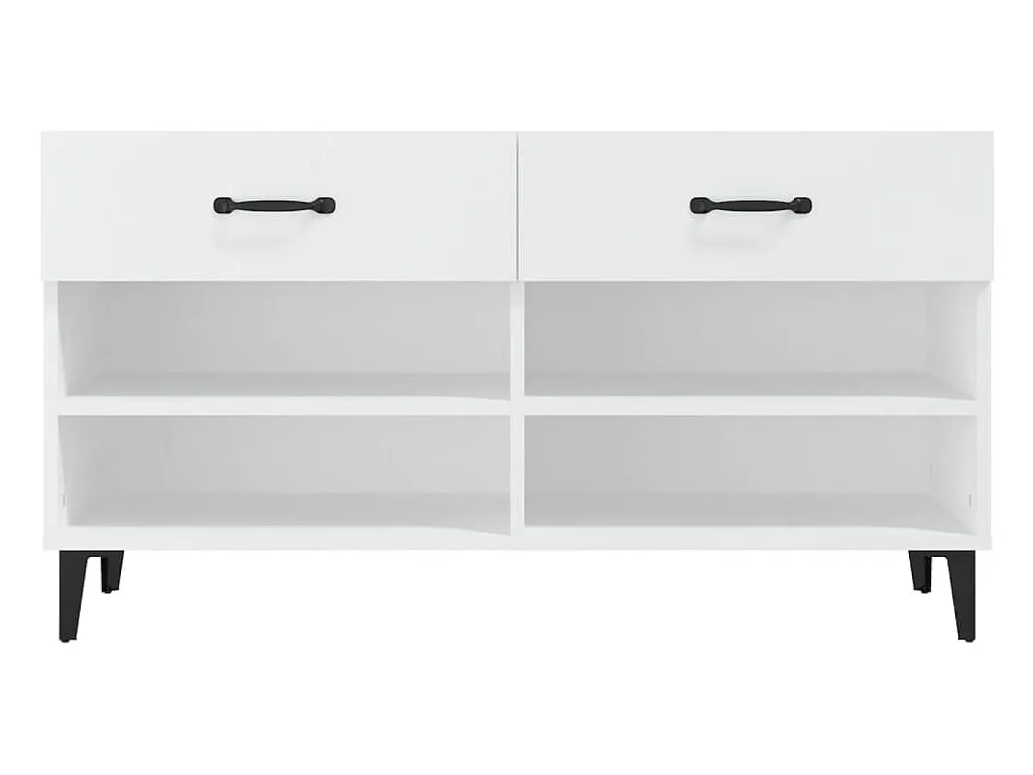 Zapatero blanco 102x35x55 cm Madera contrachapada