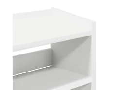 Zapatero blanco 60x25x62 cm madera contrachapada