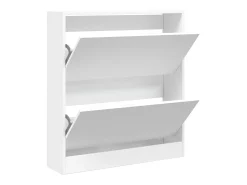 Zapatero blanco 80x21x87,5 cm madera contrachapada