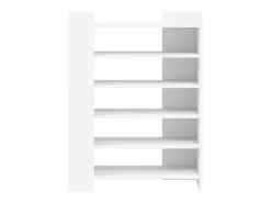 Zapatero blanco 74,5x37,5x100 cm madera contrachapada