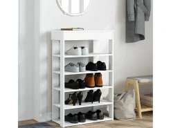 Zapatero blanco 60x30x98 cm madera contrachapada