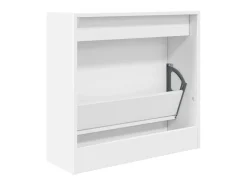 Zapatero blanco 60x21x57 cm madera contrachapada