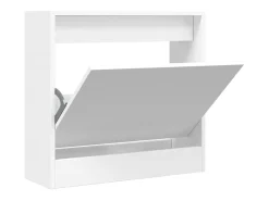 Zapatero blanco 60x21x57 cm madera contrachapada