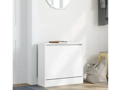 Zapatero blanco 60x21x57 cm madera contrachapada