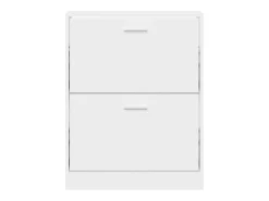 Zapatero blanco 59x17x81 cm Madera contrachapada