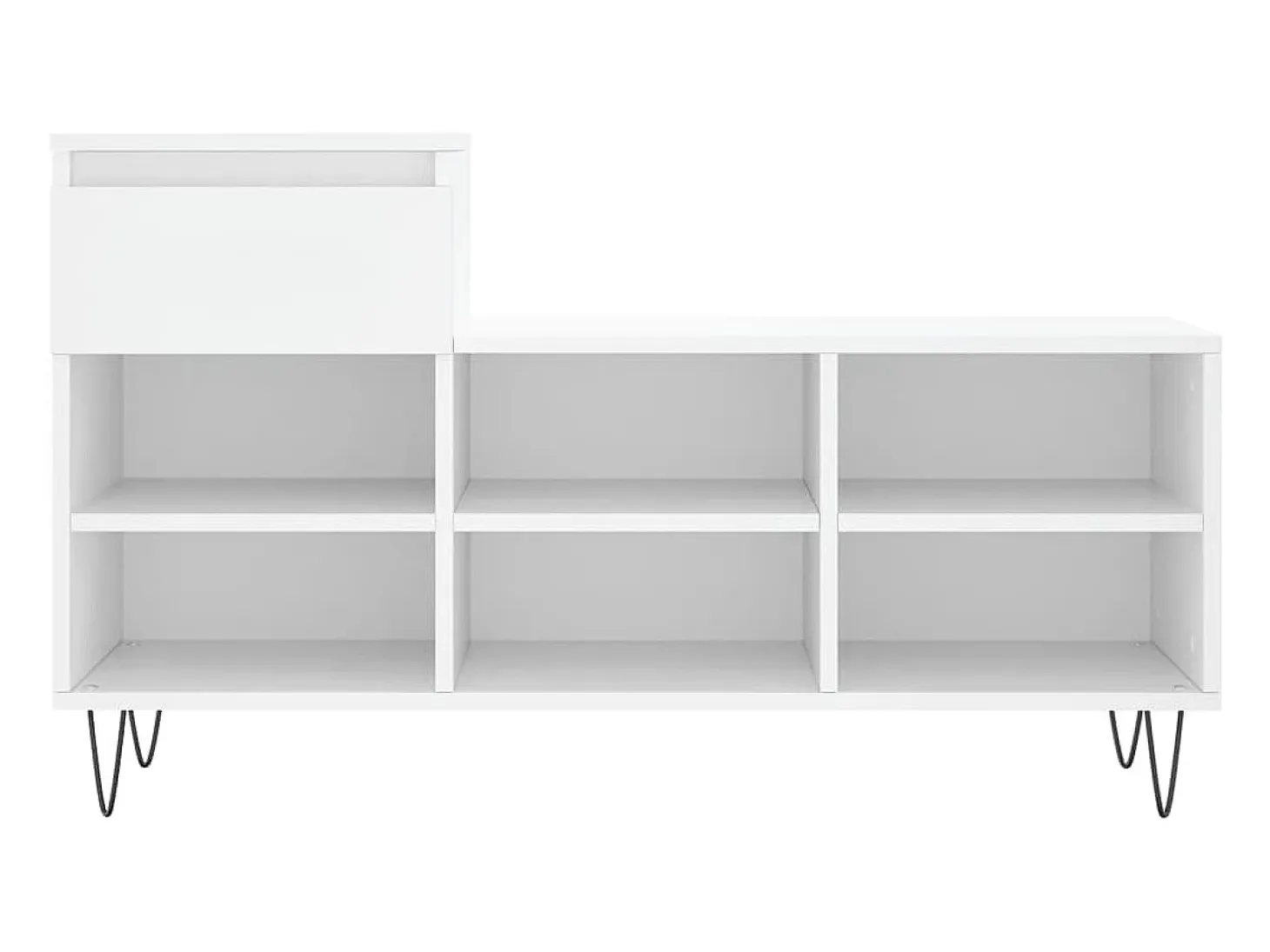 Zapatero blanco 102x36x60 cm Madera contrachapada