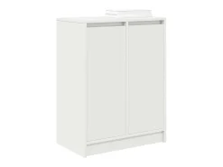 Zapatero blanco 57x34x76 cm madera contrachapada