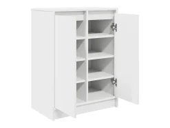 Zapatero blanco 57x34x76 cm madera contrachapada