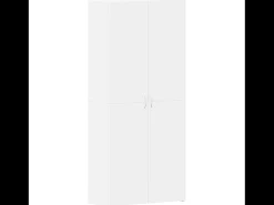 Zapatero blanco 80x35,5x180 cm Madera contrachapada