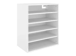Zapatero blanco 60x35x70 cm Madera contrachapada