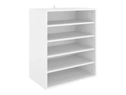 Zapatero blanco 60x35x70 cm Madera contrachapada