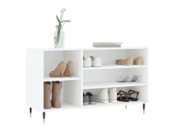 Zapatero blanco 102x36x60 cm Madera contrachapada