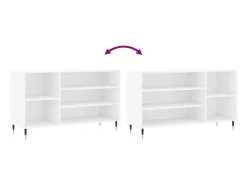 Zapatero blanco 102x36x60 cm Madera contrachapada