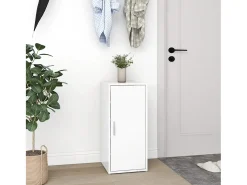 Zapatero blanco 32x35x70 cm Madera contrachapada