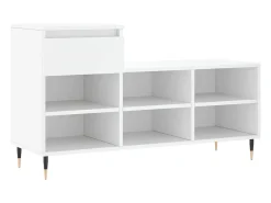 Zapatero blanco 102x36x60 cm Madera contrachapada