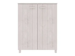 Zapatero Blanco 85x40x108 cm Madera de Pino