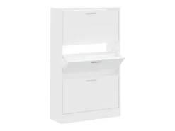 Zapatero blanco 63x24x103 cm Madera contrachapada