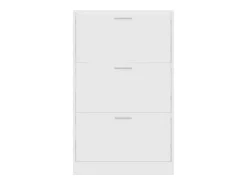 Zapatero blanco 63x24x103 cm Madera contrachapada