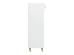 Zapatero blanco 60x35x105 cm Madera contrachapada