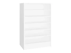 Zapatero blanco 60x35x92 cm Madera contrachapada