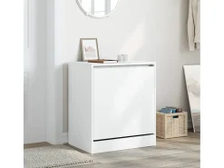 Zapatero blanco 60x42x69 cm madera contrachapada