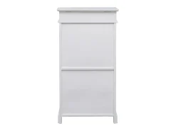 Zapatero blanco 50x28x98 cm madera de paulownia