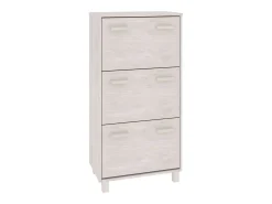 Zapatero Blanco 59,5x35x117 cm Madera de Pino