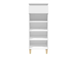 Zapatero blanco 40x36x105 cm Madera contrachapada